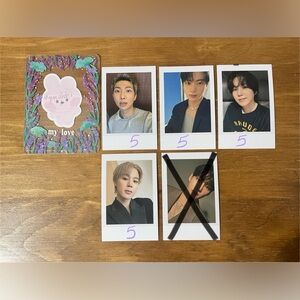 *SOLD* BTS Official Light Stick Ver. 4 Photocards/Polaroids
